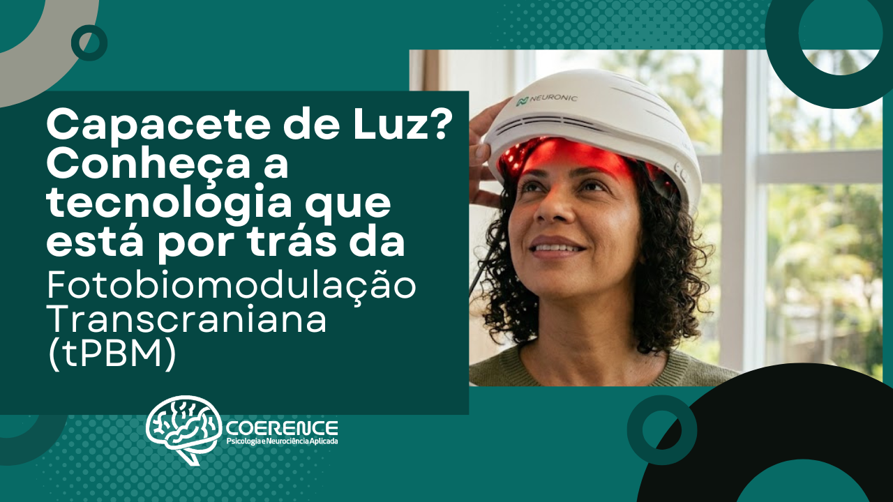 capacete de luz. Fotobiomodulação transcraniana