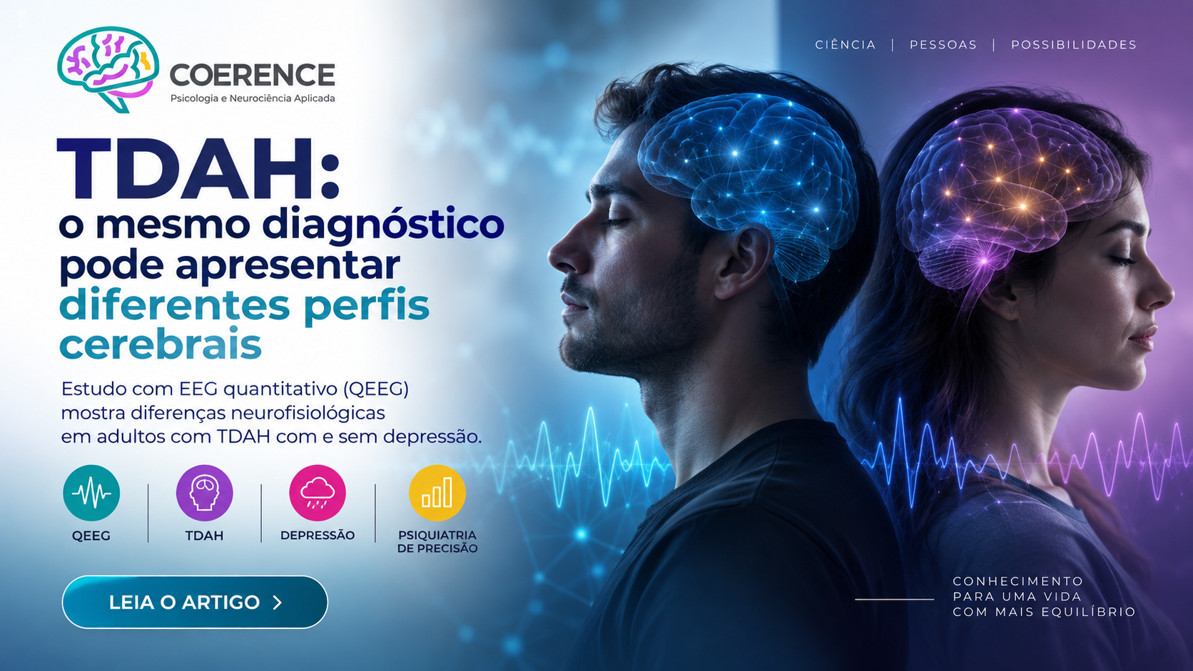 QEEG no TDAH: diferentes perfis cerebrais no mesmo diagnóstico