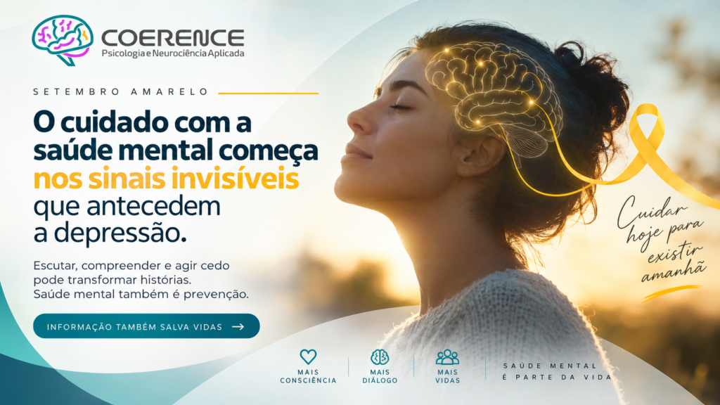 Setembro Amarelo: o cuidado com a saúde mental começa nos sinais invisíveis que antecedem a depressão