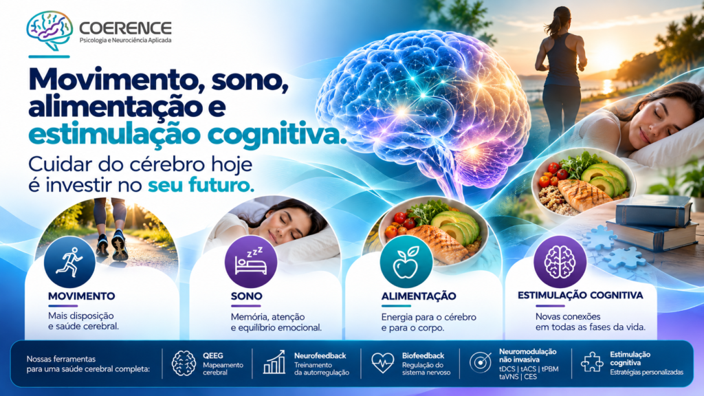 Movimento, sono, alimentação e estimulação cognitiva: por que isso importa?