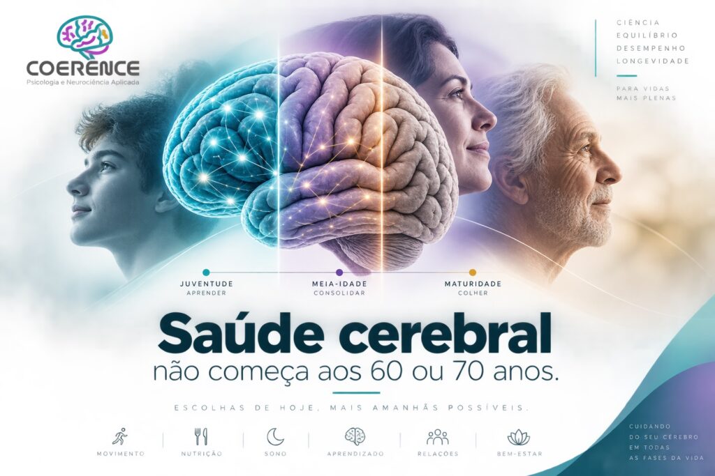 Saúde cerebral não começa aos 60 ou 70 anos: comece agora